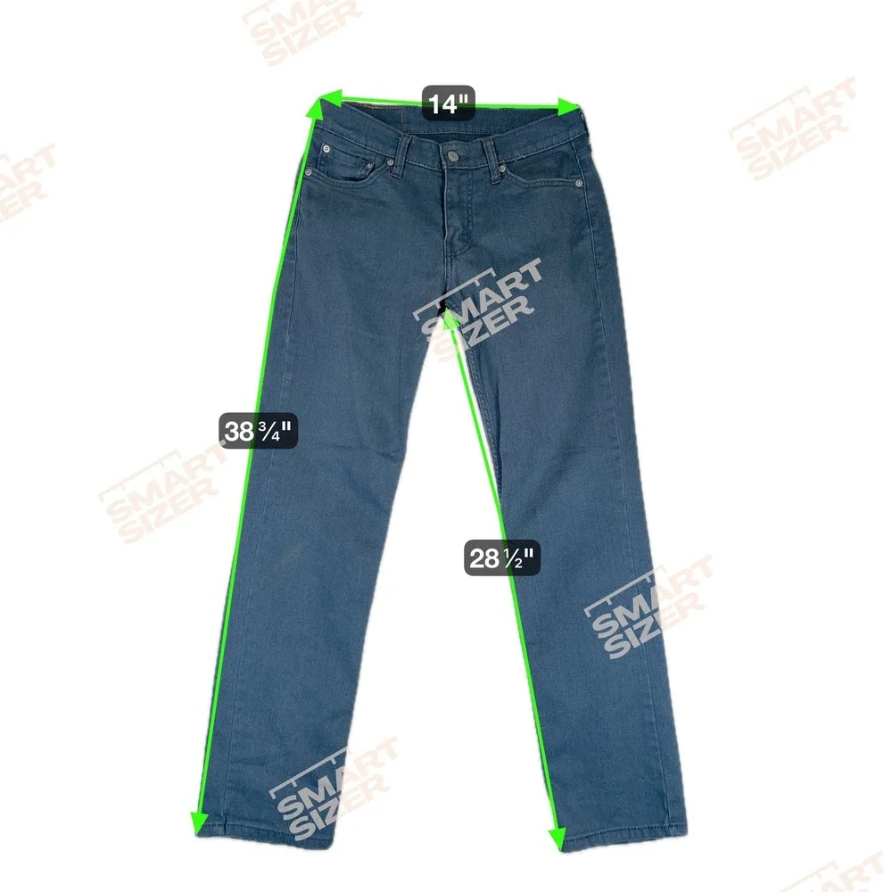 Levis 511 Jeans Mens 29x30 Gray Slim Fit Stretch‎ Straight Leg Denim Pants